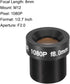 uxcell 3 Pcs CCTV Camera Lens 8mm Focal Length 1080P F2.0 1/2.7 Inch Wide Angle for CCD Camera
