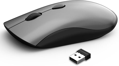 SHUNJINRUN Wireless Mouse for Chromebook, Laptop, PC, Macbook, Slim Portable Optical Computer Mouse