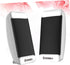 Mobestech Computer Speakers 2pcs Portable Wired Sound Powered Speakers for Desktop Mini Speaker