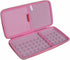 Hermitshell Hard Travel Case for Logitech MX Keys Mini Minimalist Wireless Illuminated Keyboard (Rose Gold + Pink)