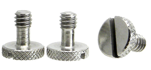 Steel Screws 1/4" Tripod Quick Release QR Plate Camera Flathead Slot Stainless SS for Manfrotto/Sachtler (3 Pack)