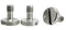 Steel Screws 1/4" Tripod Quick Release QR Plate Camera Flathead Slot Stainless SS for Manfrotto/Sachtler (3 Pack)