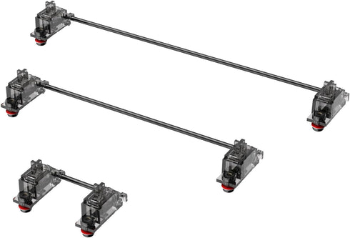 DUROCK Stabilizer V3, Screw in Stabilizers with 2u 6.25u 7u Wires for Mechanical Keyboards (V3 Smokey Black 80% Kit)