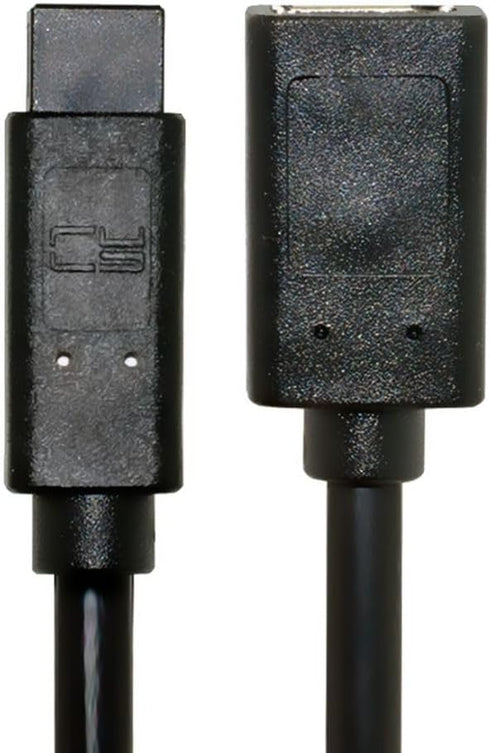 JSER IEEE 1394 6Pin Female to 1394b 9Pin Male Firewire 400 to 800 Cable, 20cm, 6 Feet