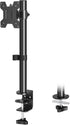 MOUNTUP Adjustable Single Monitor Mount for Max 32 Inch Flat Curved Screen, VESA 75x75 & 100x100, Black