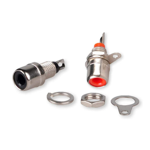 RCA Female Socket Connector - Chassis Panel Mount Adapter for Amplifier Audio Terminal RCA Plug (20-Pack)