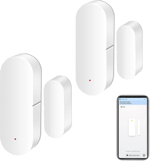 Wifi Door Sensor: Wireless Window Sensor with App Notification Alert, Smart Door Open/Closed Detectors, Contact Sensor