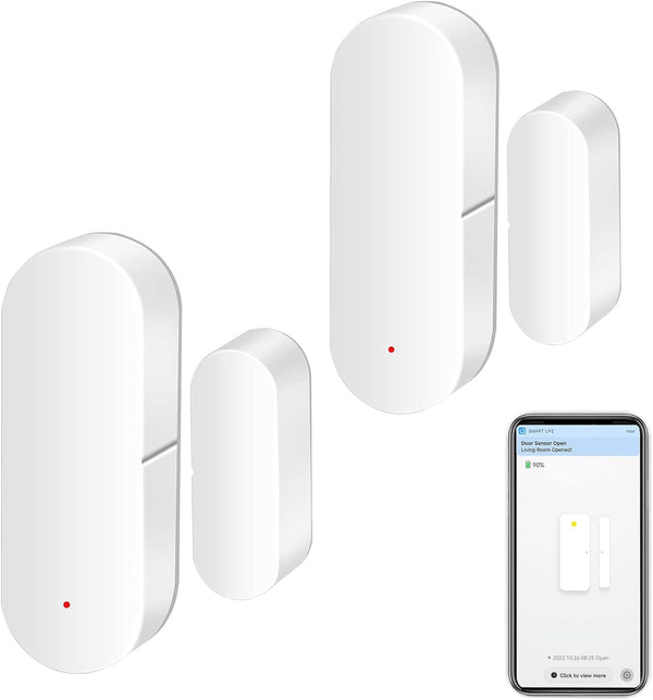 Wifi Door Sensor: Wireless Window Sensor with App Notification Alert, Smart Door Open/Closed Detectors, Contact Sensor