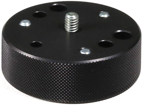Manfrotto 120 Converter Plate Converts Tripod Head Screws from 3/8-Inch to 1/4-Inch, Black