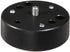 Manfrotto 120 Converter Plate Converts Tripod Head Screws from 3/8-Inch to 1/4-Inch, Black
