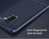 Case for Samsung Galaxy A6 Plus 2018, Carbon Fiber Shock Absorption Slim Case (Black)