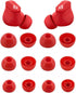 Beats Studio Buds Replacement Silicone Earbud Tips, 6 Pairs S/M/L, Red - Fits in Case, Perfect for Comfort and Sound.