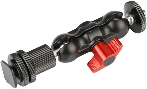 CAMVATE 1/4"-20 Ball Head Extension Arm with Shoe Mount for Camera Monitor/Flashlight, Model 2040