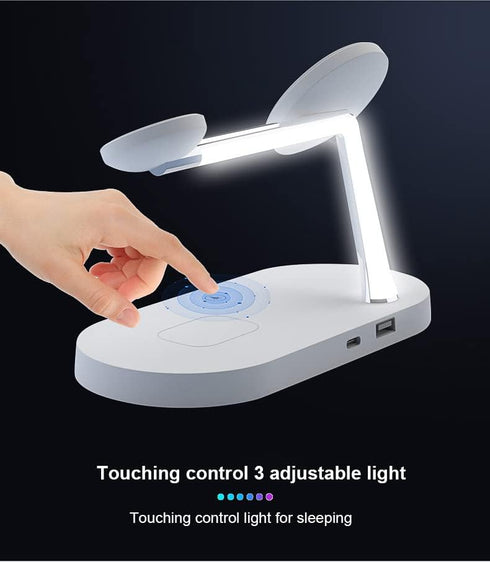 5 in 1 Magnetic Wireless Charging Stand, 15W Fast Mag-Safe Charging Station for iPhone 15/14/13/12, iWatch, Airpods
