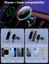 MOKPR for MagSafe Car Mount Charger, Wireless Magnetic Car Phone Holder for iPhone 15/14/13/12 Series with QC 3.0