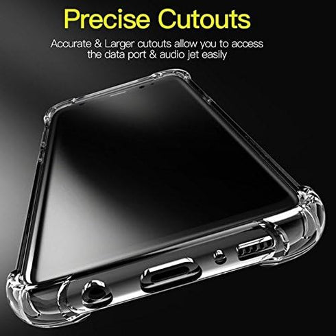 STORM BUY Crystal Clear Case Compatible for Samsung Galaxy S10 + Plus SM-G975U, Hard Back Phone Cover with Shockproof