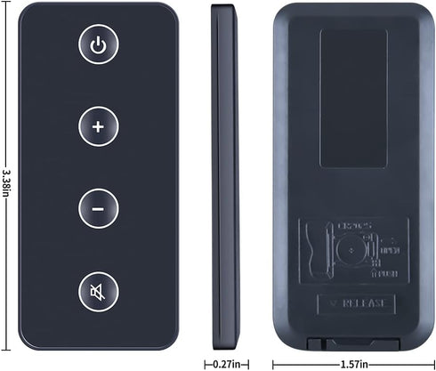 New Replacement Remote Control fit for Bose Solo TV Sound System Speaker Model 410376