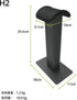 Kanto H2 Premium Universal Headphone Stand | Curved Silicone Padding for On and Over Ear Headphones | Black
