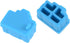 uxcell 20pcs RJ45 Silicone Protectors, Ethernet Hub Port Anti Dust Cap Cover, Blue