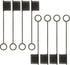 8Pcs USB Caps for USB A Cable, Anti Loss Tether, Silicone Dust Protection Adapter Cover for Android/iPhone, Translucent