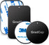 Metal Plate for Magnetic Phone Mount - 4 Packs Ultra Thin Black Metal Disc with Strong 3M Adhesive Sticker -