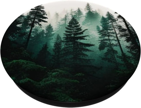 Forest Pine Tree Woods Green Nature Outdoor Explore PopSockets Standard PopGrip