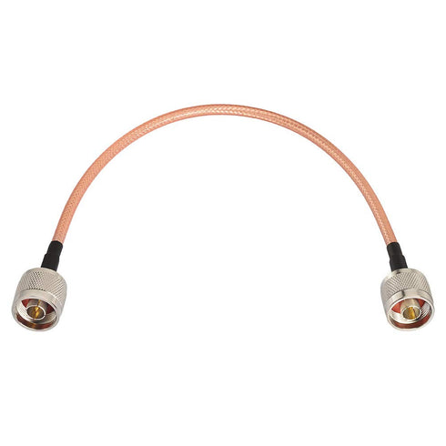 Eightwood N Male to N Male Low Loss RG400 Cable 12 inch for 4G LTE Antenna, WiFi Yagi Antenna, Router