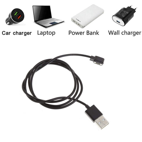 Smartwatch Power Charger Holder Stand Base, Universal USB Magnetic Charging Cable for 2Pin 2.84mm Smartwatch