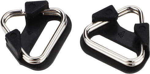 Stainless Steel Triangle Split Ring, Camera Strap Hook Lug Ring with Plastic Cap for Belt Hook Lanyard, 2 pcs