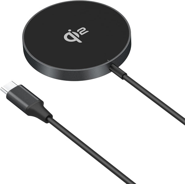 MMOBIEL Magnetic Wireless Charger 15W Qi2 Certified – Wireless Charging Pad for MagSafe iPhone and Samsung, AirPods &
