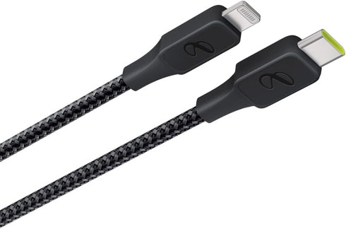 InstantConnect 20W PD Fast Charging USB-C to Lightning Cable for iPhone and iPad - Black
