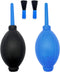 2pcs Air Blower with Soft Brush - Manual Rubber Bulb Air Pump Cleaner for Cameras, Microscopes, Guitars, and More