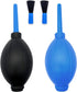 2pcs Air Blower with Soft Brush - Manual Rubber Bulb Air Pump Cleaner for Cameras, Microscopes, Guitars, and More