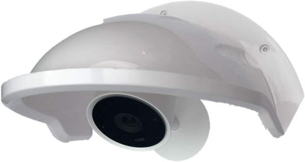 Universal Sunshade Rainshade Camera Cover Shield for Outdoor Nest/Nest IQ Camera - White Color