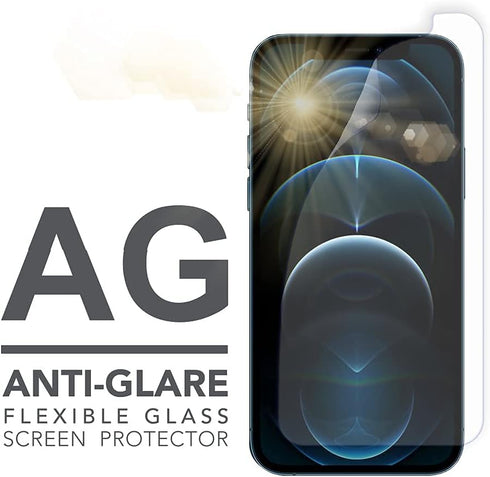ARMOR Flexible Glass Screen Protector for iPhone 12 Pro Max, Anti Blue-Light with Anti-Glare
