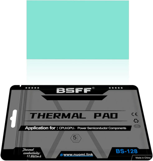 Silicone Thermal Pad, 80x40x3mm, for Laptop Heatsink/GPU/CPU/LED Cooler, High Temperature Resistance