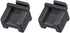 uxcell 5pcs SFP Silicone Protectors Cap Port Cover, Anti Dust 14mmx12mmx17mm Black