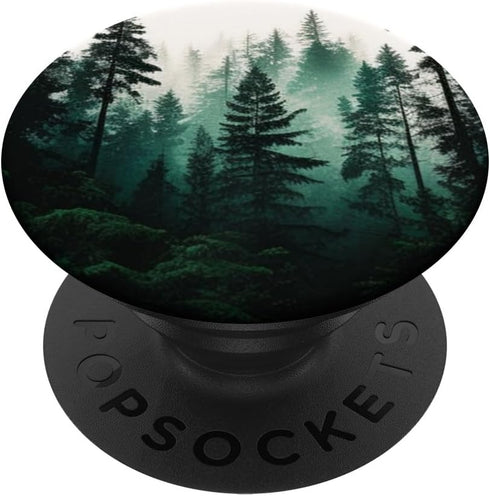 Forest Pine Tree Woods Green Nature Outdoor Explore PopSockets Standard PopGrip