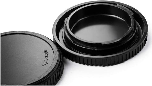 Micro 4/3 Body Cap and Lens Rear Cap Cover Replacement Set for Olympus/Panasonic M4/3 Cameras, 2 Sets
