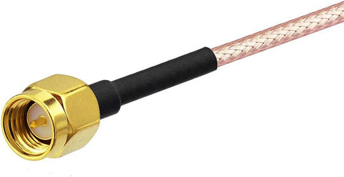 BINGFU SMA Female Bulkhead Mount to SMA Male RG316 Antenna Extension Cable, 6 inch 2-Pack