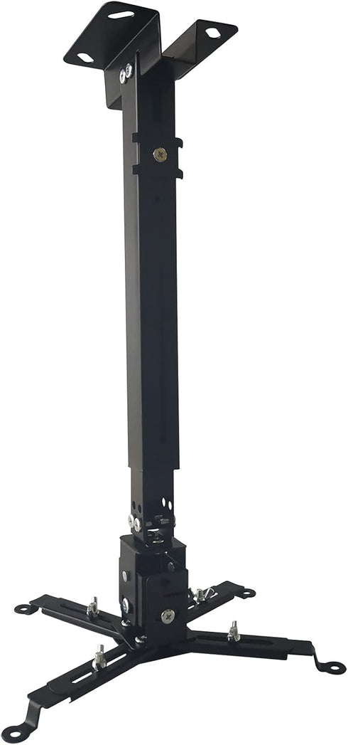 Projector Mount - Wall or Ceiling Projection Mount Bracket with Adjustable Height and Extendable Arms for Home and