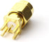 Maxmoral 5PCS SMA Male PCB Panel Edge Mount Plug, 4 Pins Stand Straight Connector, RF Coaxial Adapter
