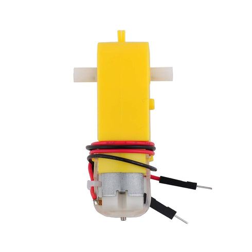 4PCS 3-6V 200RPM 1:48 (4) DC TT Motor Gearbox Motor - Dual Shaft Geared Electric Motors for Ar-duino Smart Car Chassis