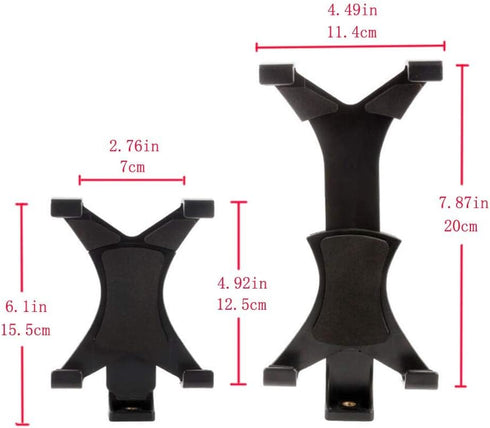 7-10" Tablet Tripod Mount Adapter Holder for iPad, Samsung Galaxy Tab, Microsoft Surface, Google Nexus