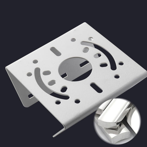 Universal Security Camera Vertical Pole Mount Bracket, Solid Metal Adapter with 3 Loops for CCTV Cameras