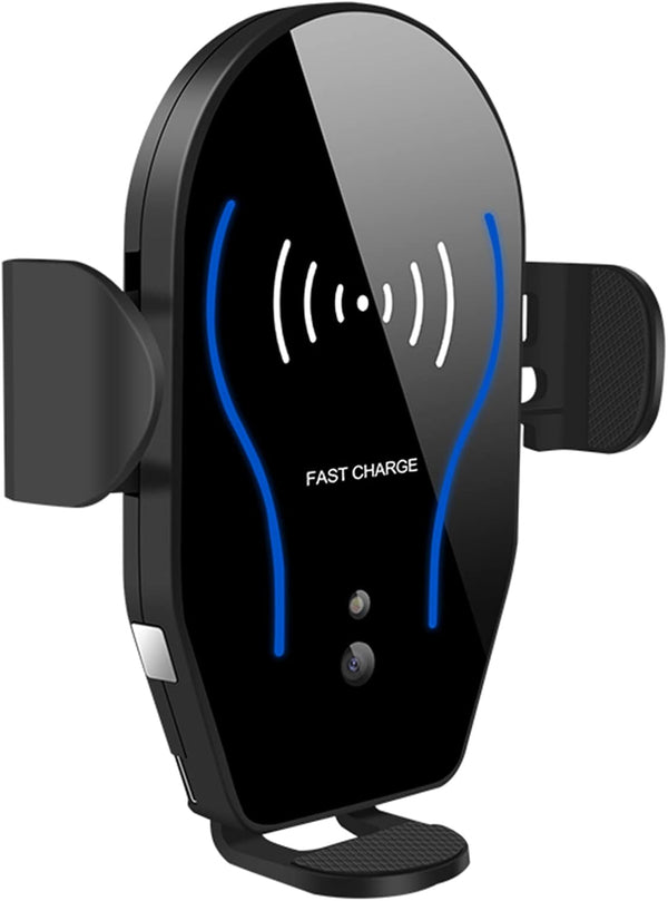 Car Charger - 7.5W 10W 5W Fast Charging Auto Clamping Phone Mount for iPhone 14 13 12 11 Pro, S22 Ultra