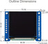 waveshare 1.5inch 128x128 16-bit (65K Communicating RGB OLED Display Module Pixels High Color Colors) with Embedded