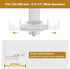 FDM Universal Speaker Wall Mount, One Pair of Side Clamping Bookshelf Speaker Bracket with Swivel and Tilt