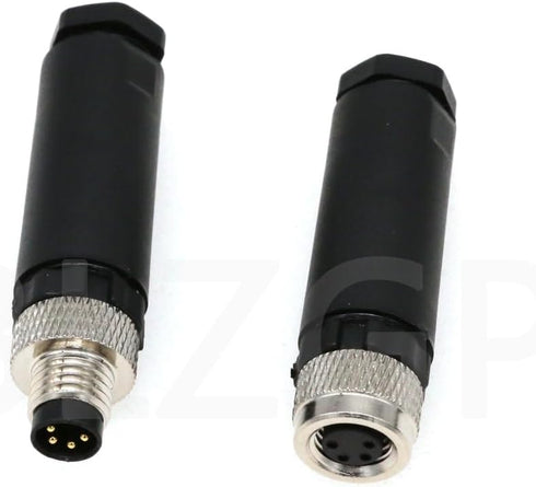 M8 4Pin Sensor Connector Field Device Shielded A-Code Male Female Electrical Plug Socket 60V 4A Industrial Quick Connect