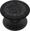 Boho Mountain Moon Night Botanical Floral PopSockets Adhesive PopGrip, Ash Black